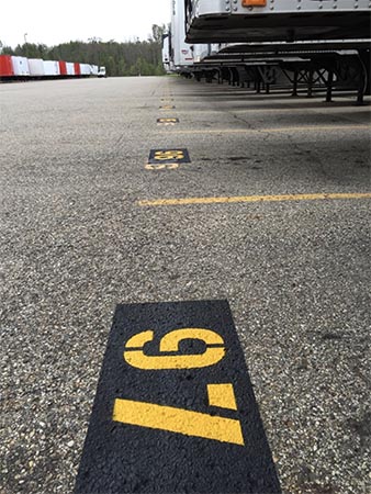 commercial parking lot striping