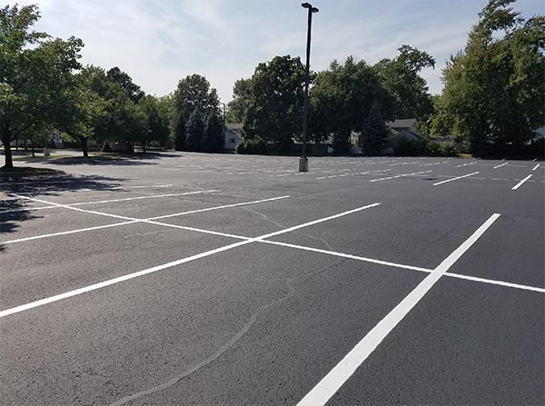 parking lot striping white lines